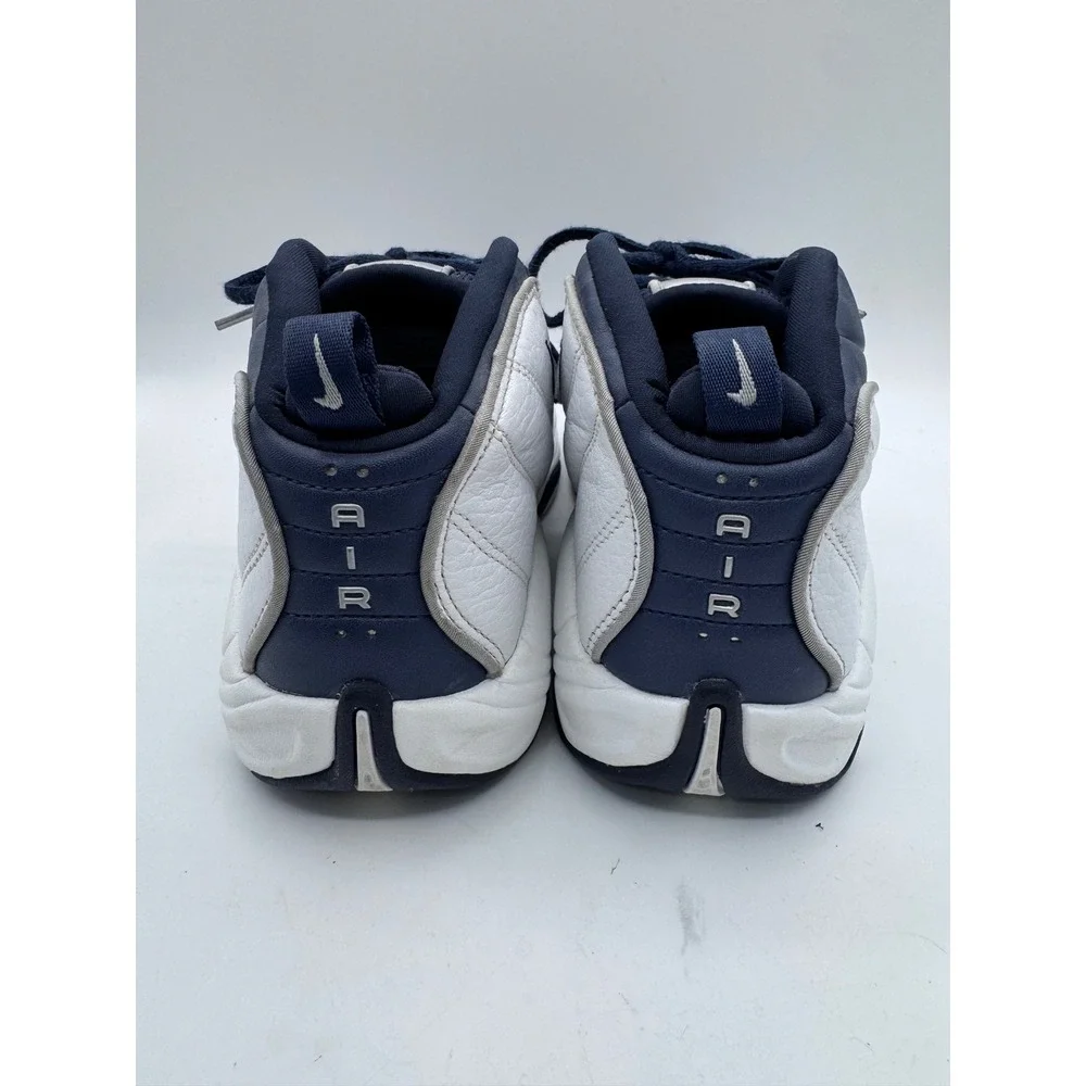 Nike 10 White‎ Navy Blue High Top Sneakers Men's Vintage 2002 Air Team Max Rare
